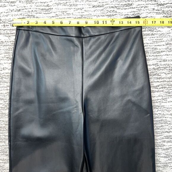 NWT Anthropologie Hutch FAUX LEATHER PANTS Black Size 10 - Picture 10 of 15